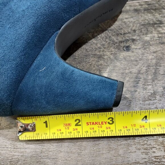 Shoes Easy Spirit Blue Suede 3 Inch High Heel Pumps Anti Gravity USA Size 7.5 - Picture 13 of 13